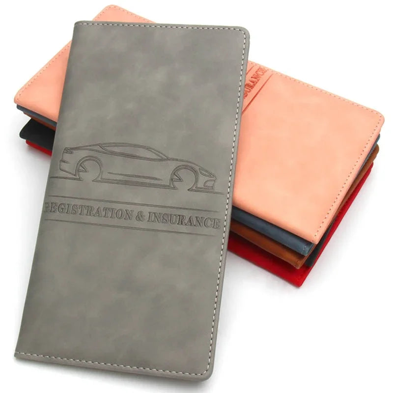 Document holder open with papers