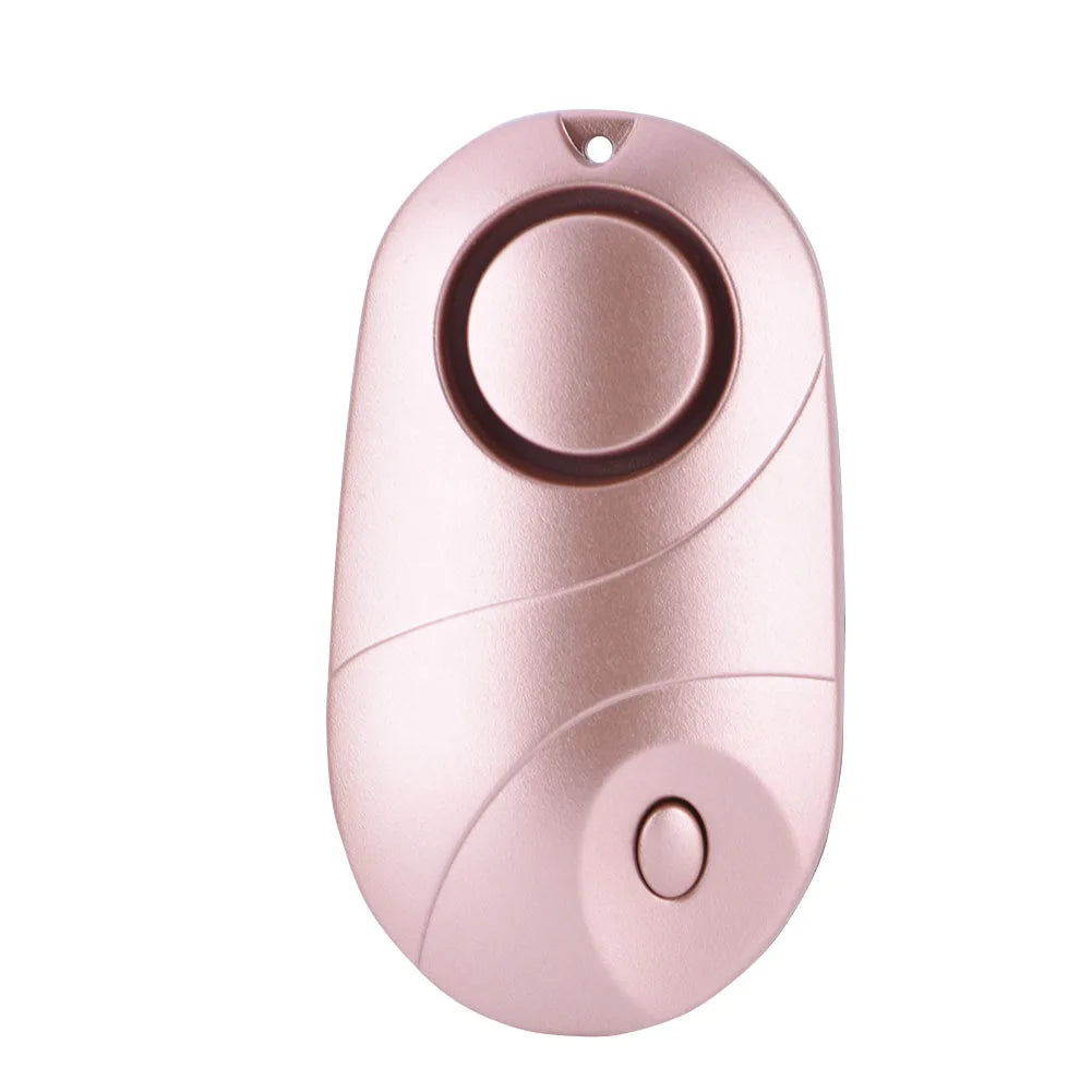 Personal security alarm keychain with LED