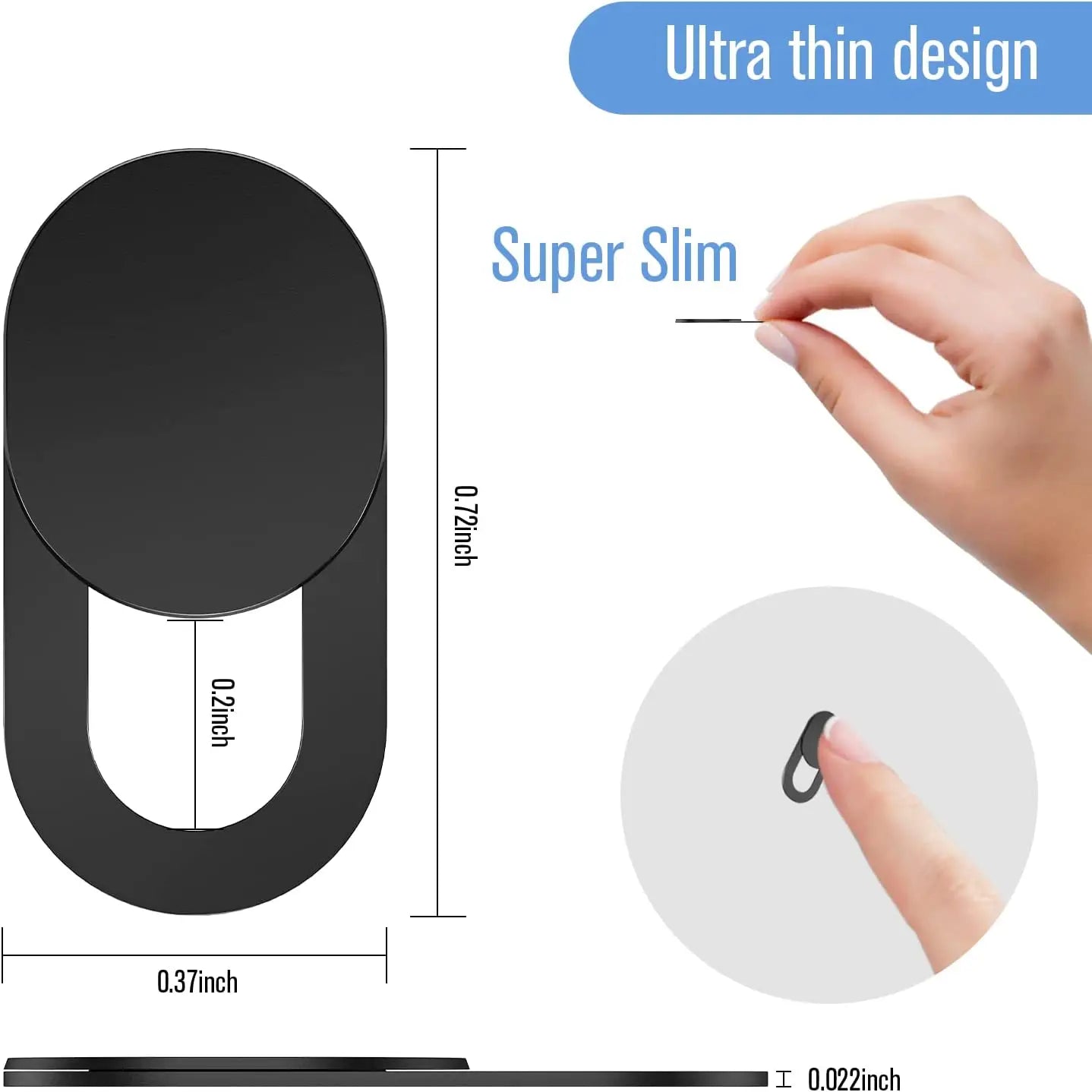 Webcam cover on a laptop