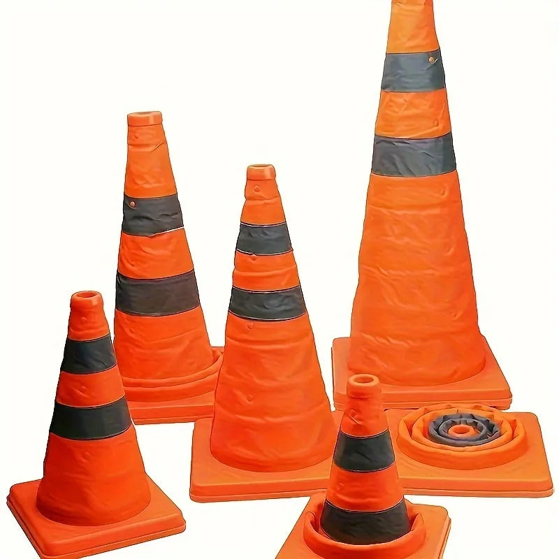 Telescoping reflective traffic cone