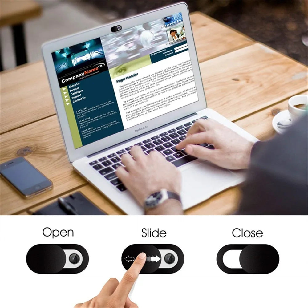 Webcam cover slider detail