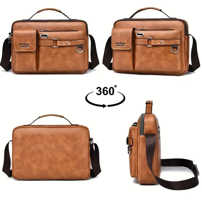 Retro Messenger Bag, Water-Resistant, view 5