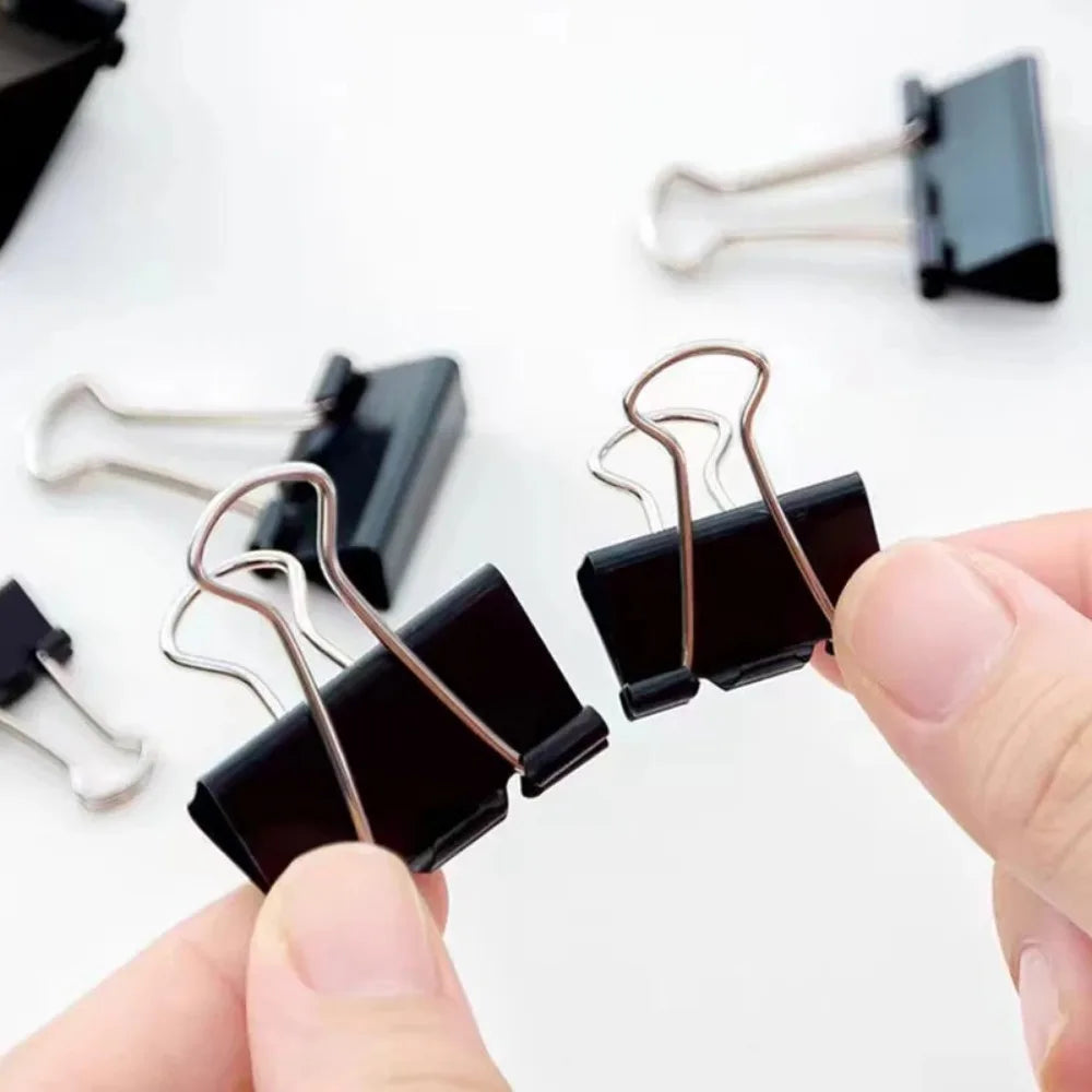 Binder clip size comparison
