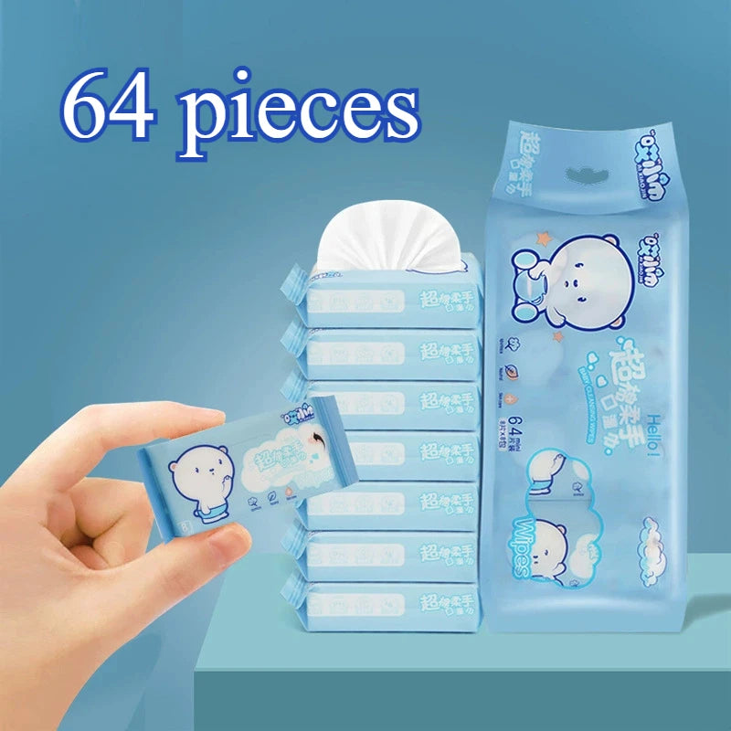 Individually wrapped hand wipe