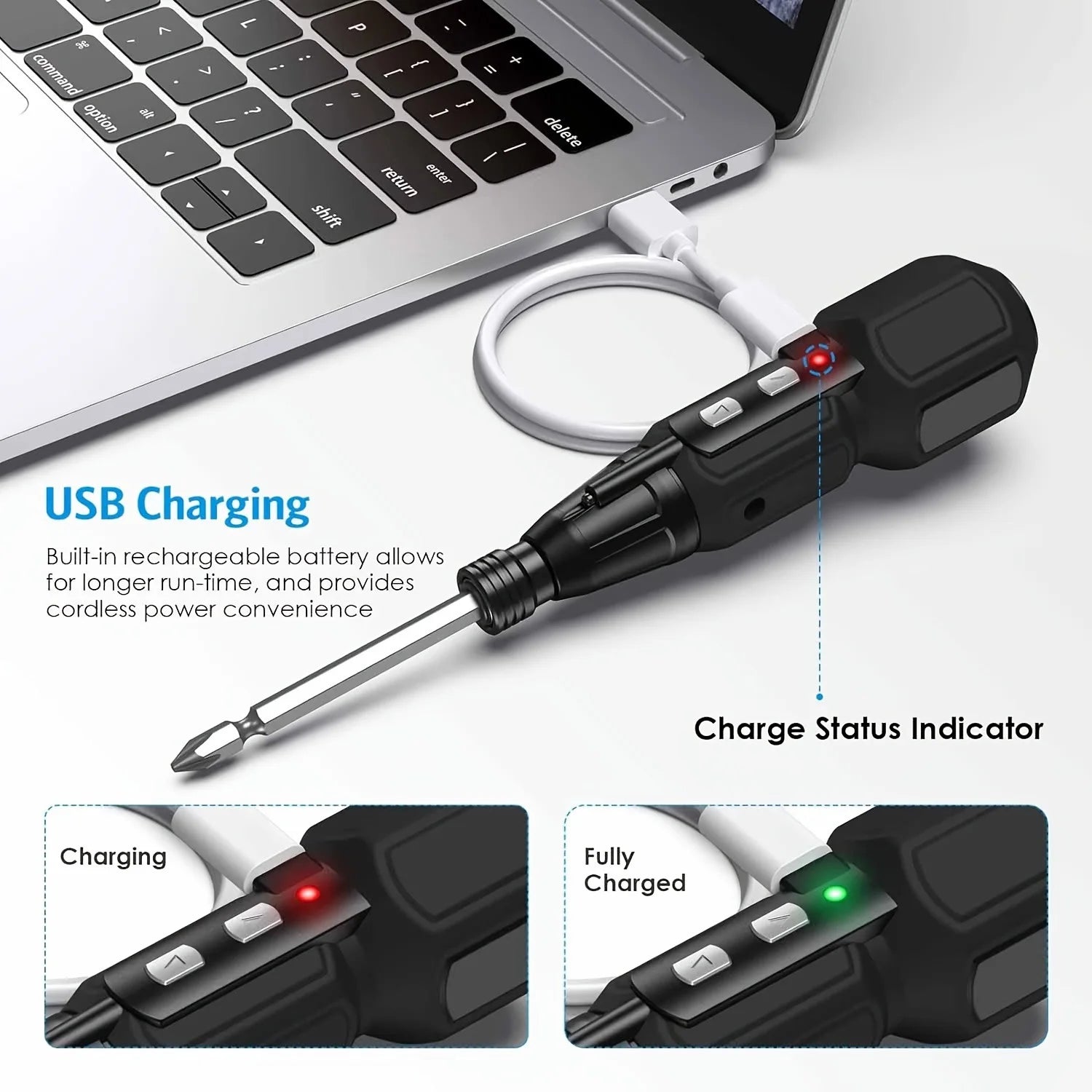 Cordless Electric Screwdriver, Quick Release