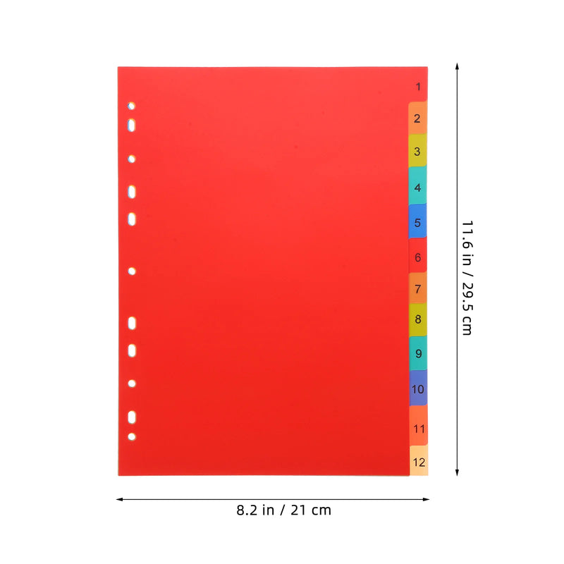 A4 Binder Dividers, Numbered Tabs, view 5