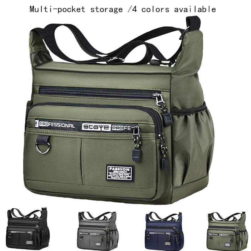 Business Crossbody Bag with Multiple Pockets