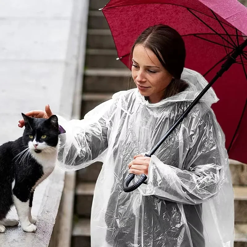 Poncho folded in its sleeve