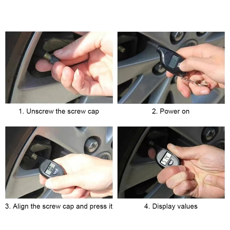 Digital Tire Pressure Gauge with LCD
