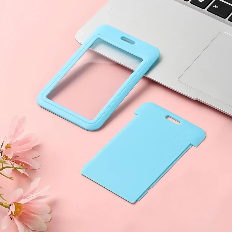 Badge holder with card inserted