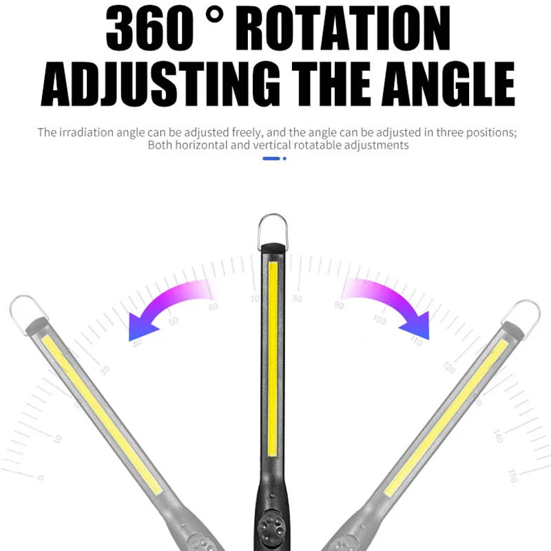 Work light folding hook