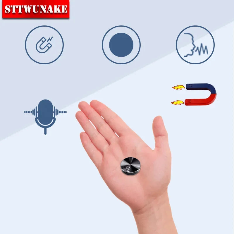 Magnetic voice-activated recorder