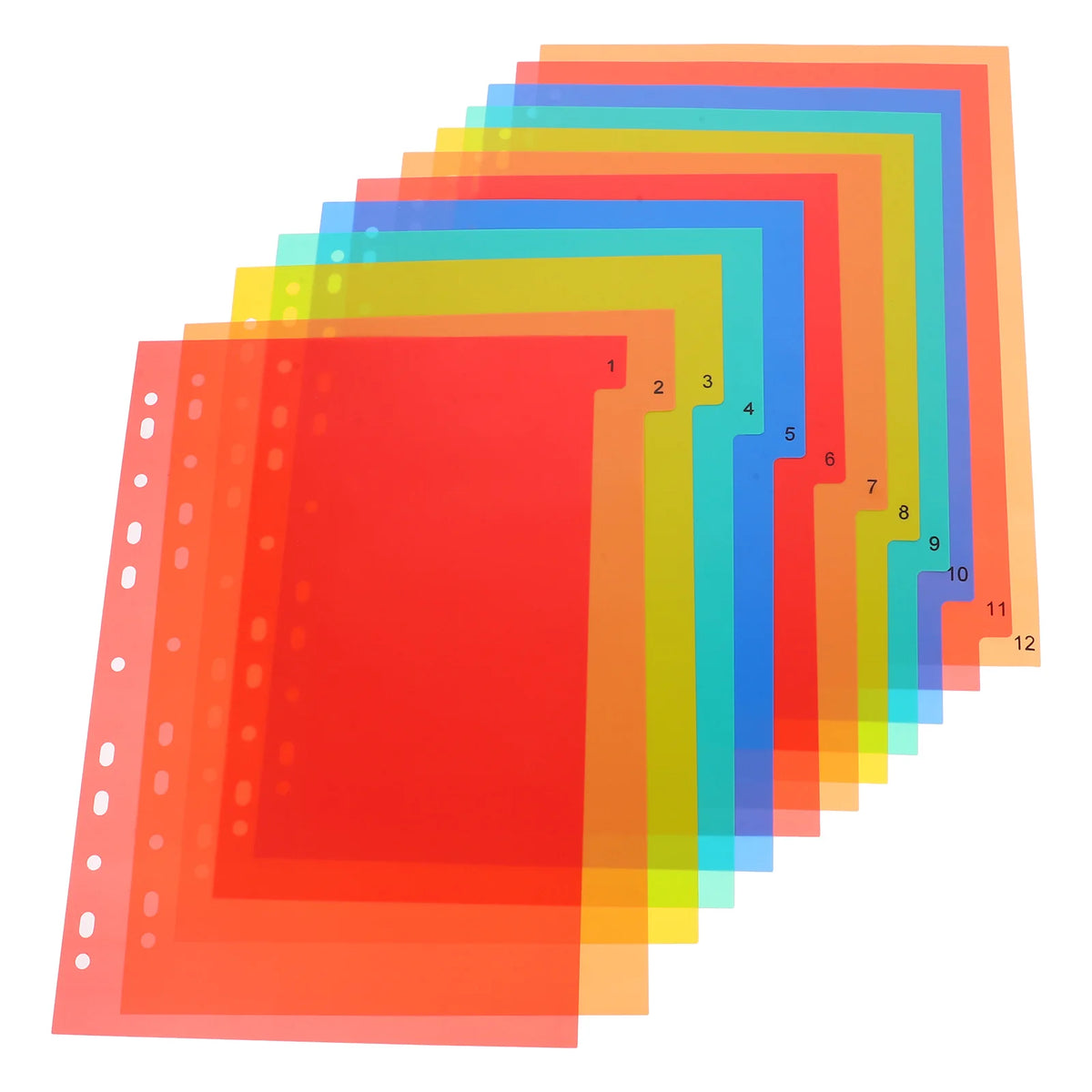 A4 Binder Dividers, Numbered Tabs, view 6