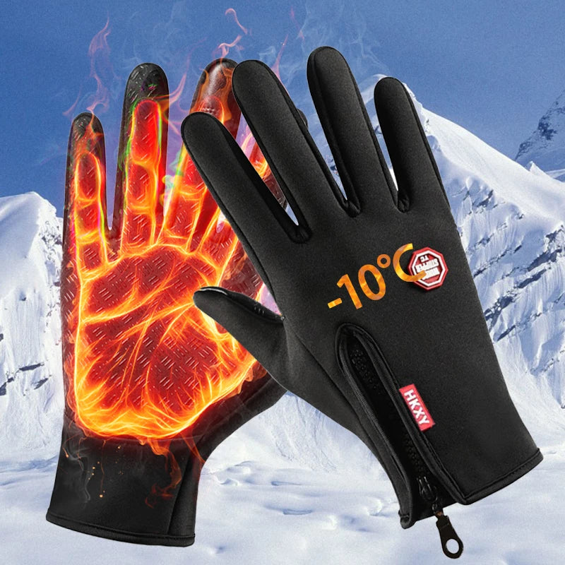 Touchscreen winter work gloves