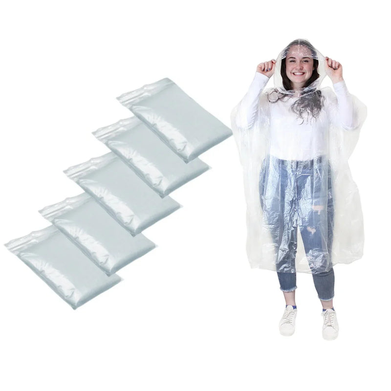 Disposable rain ponchos 12 pack