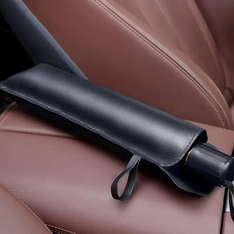 Sun shade stored in sleeve