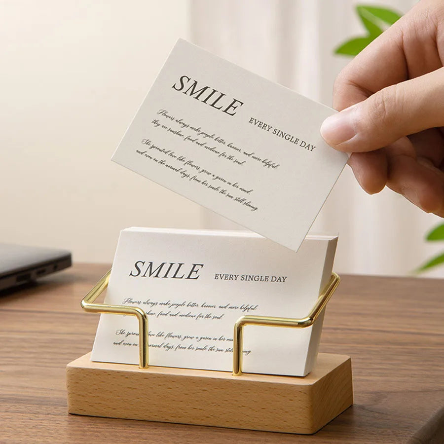 Card holder holding cards upright
