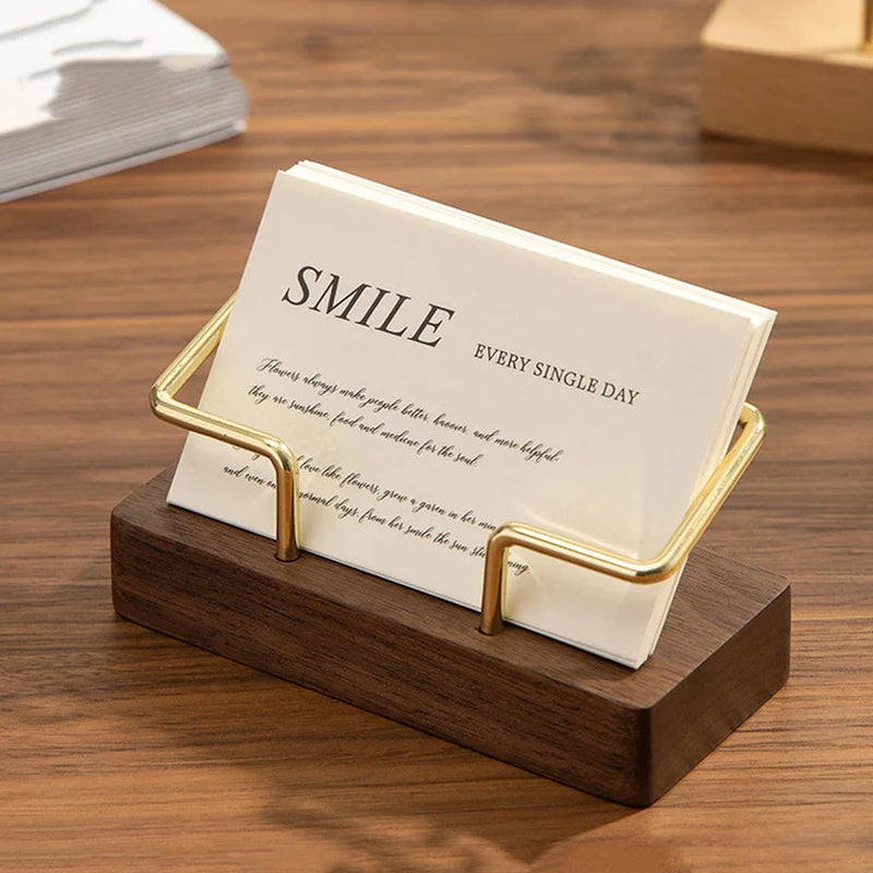 Desktop business card holder and organizer