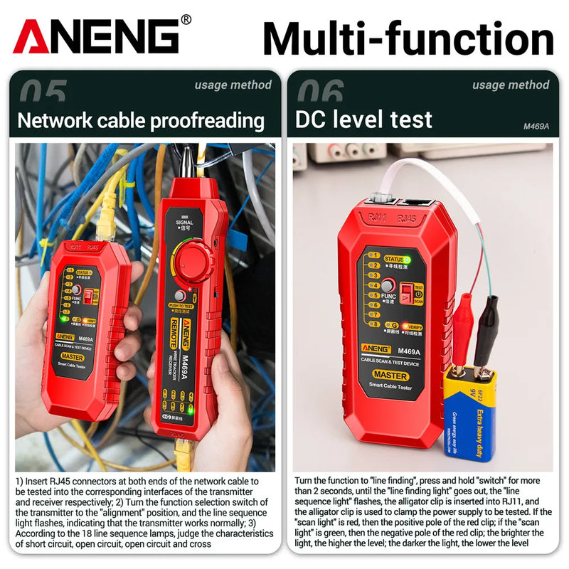 Network Cable Tester with Tracer, view 3