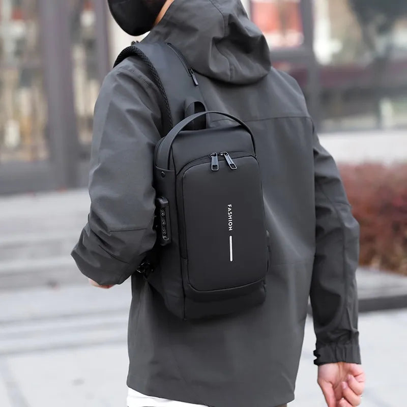 Anti-Theft Crossbody Bag with Lock, view 3