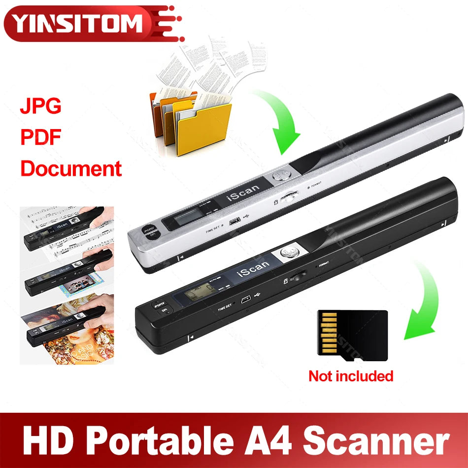 Handheld document scanner 900 DPI