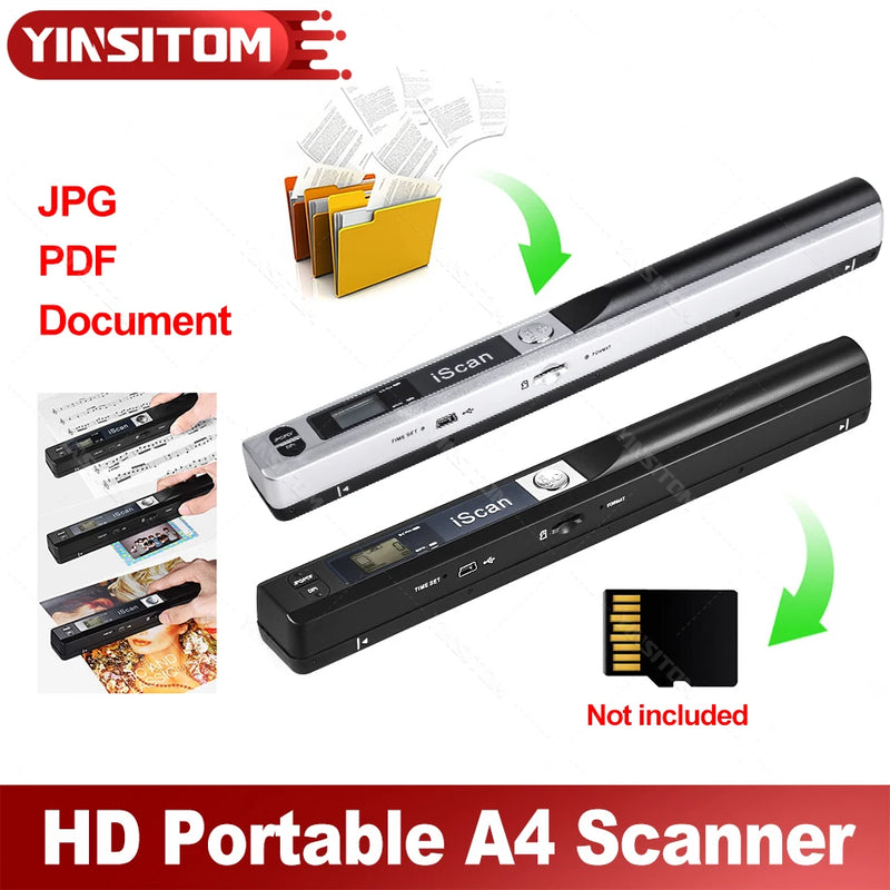 Handheld document scanner 900 DPI