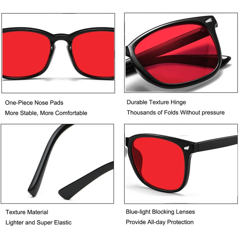 Glasses worn at a screen