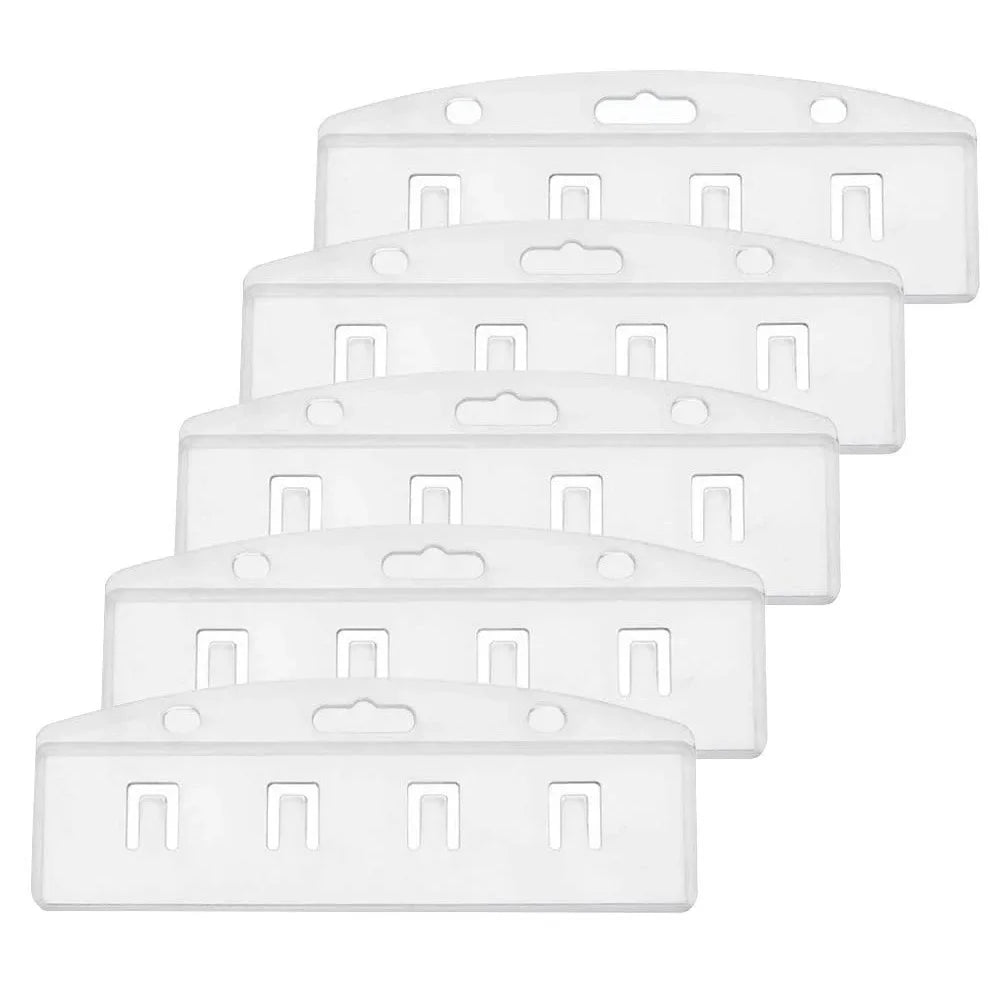 Horizontal ID badge holders 5 pack