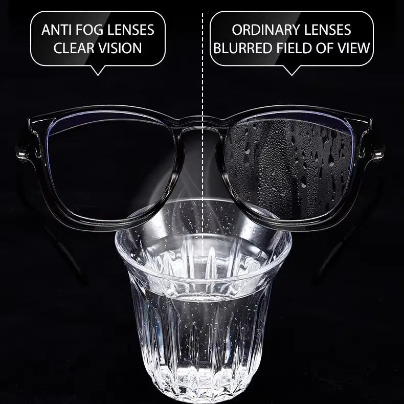 Safety glasses lens coating