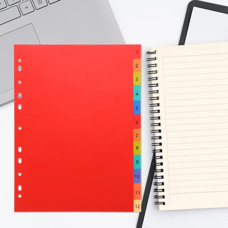 A4 Binder Dividers, Numbered Tabs, view 10