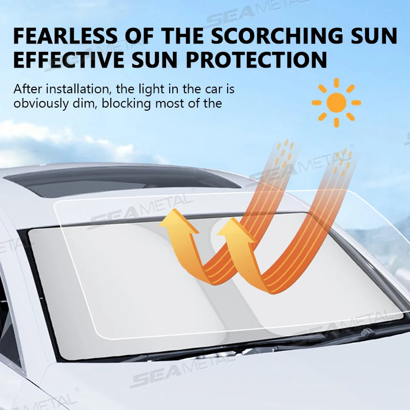 Sun shade folded