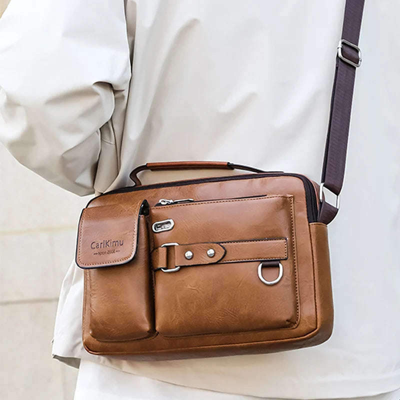 Retro Messenger Bag, Water-Resistant, view 6