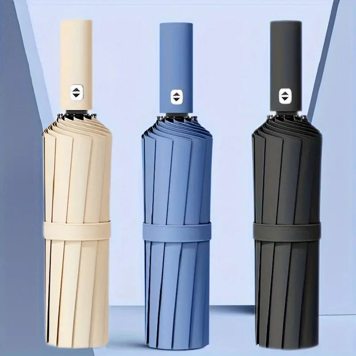 Automatic compact travel umbrella