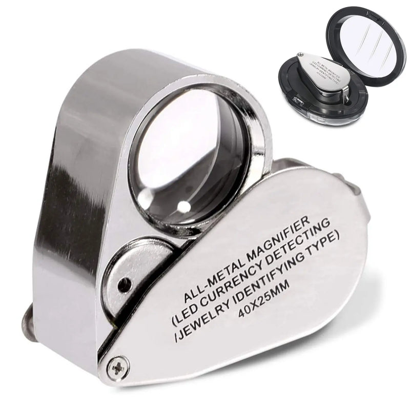 40x jewelers loupe with LED and UV light