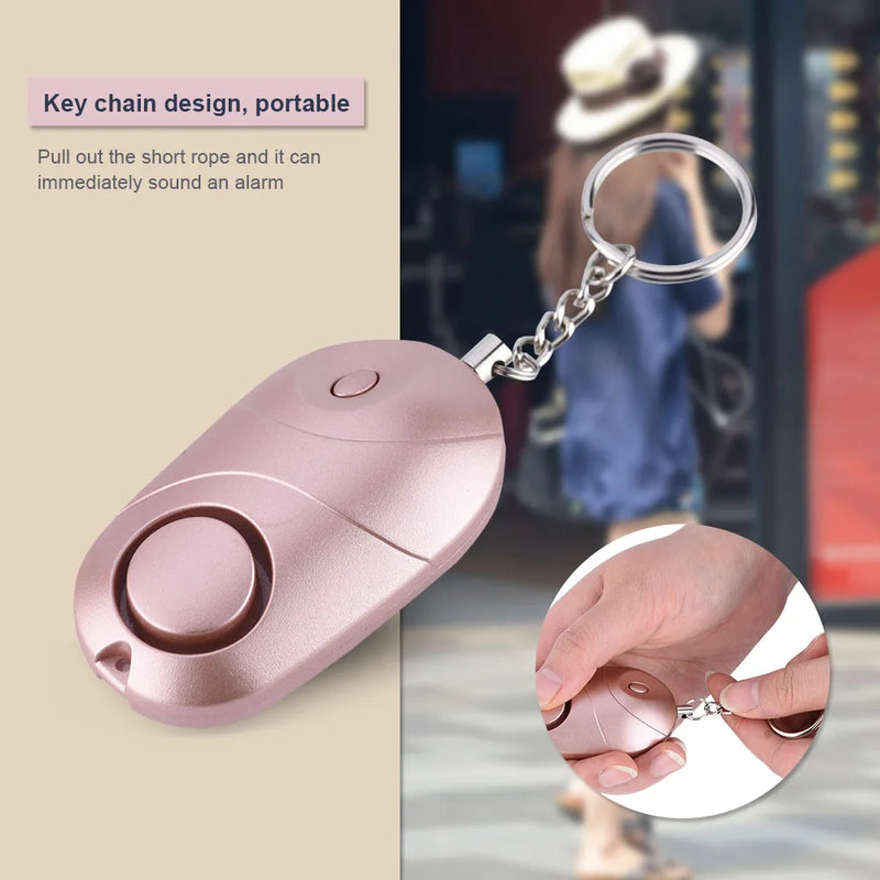 Alarm keychain pull pin