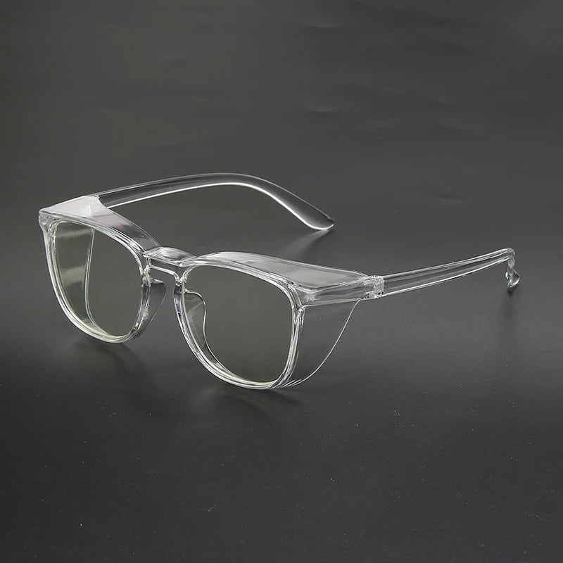 Anti-fog safety glasses with side shields