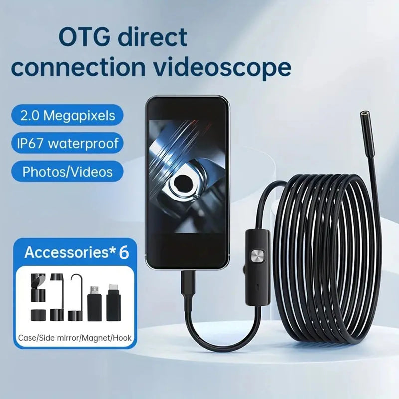 USB-C Borescope Inspection Camera, IP67