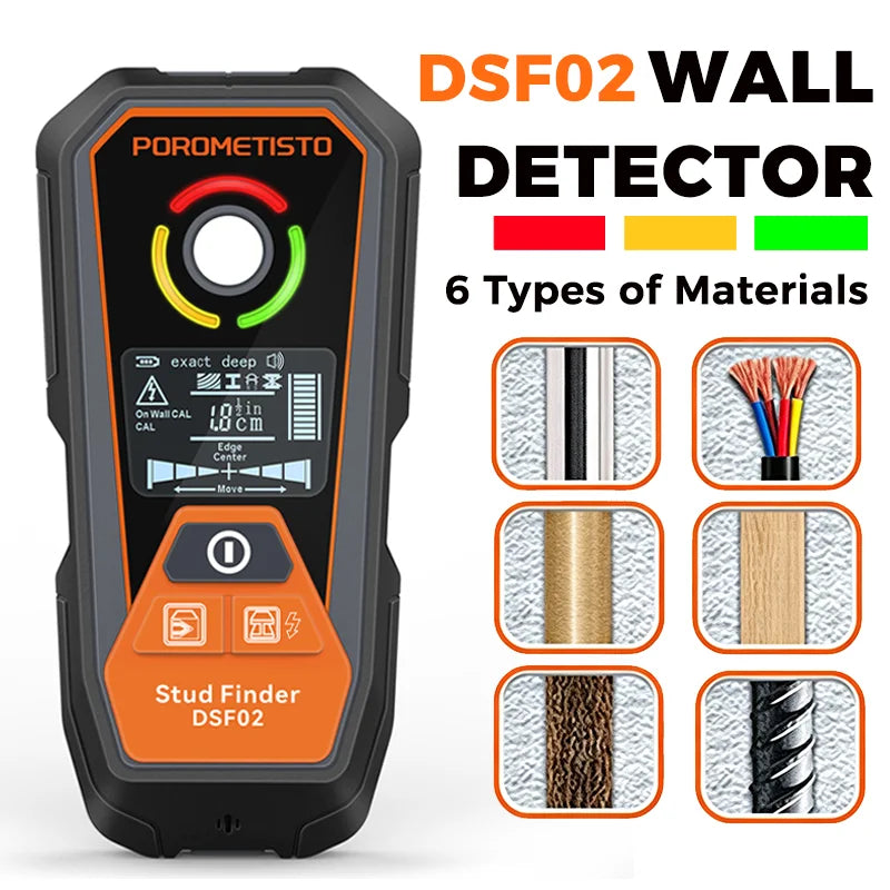 Digital Stud Finder, 6-Material Wall Scanner