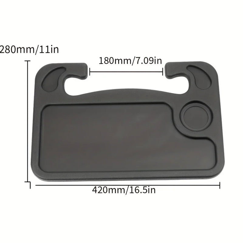 Tray table raised lip detail