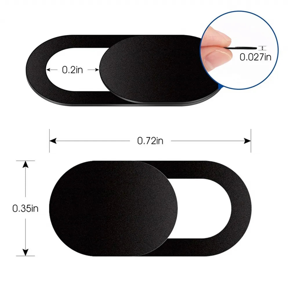 Webcam cover sizes for laptop tablet phone