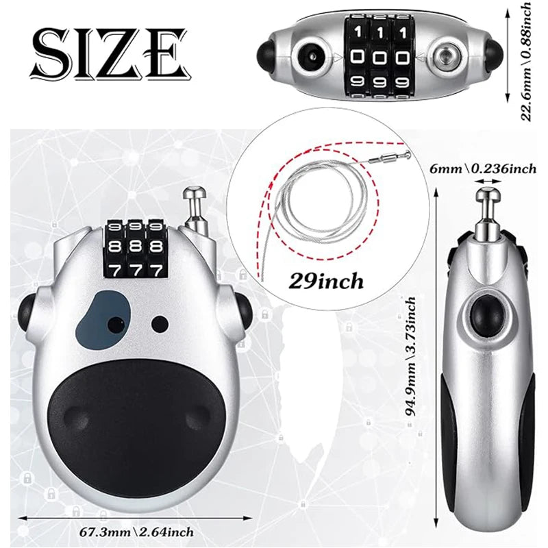 Cable lock combination dials
