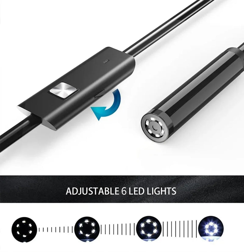 USB-C Borescope Inspection Camera, 0.28 in Probe, IP67, view 3