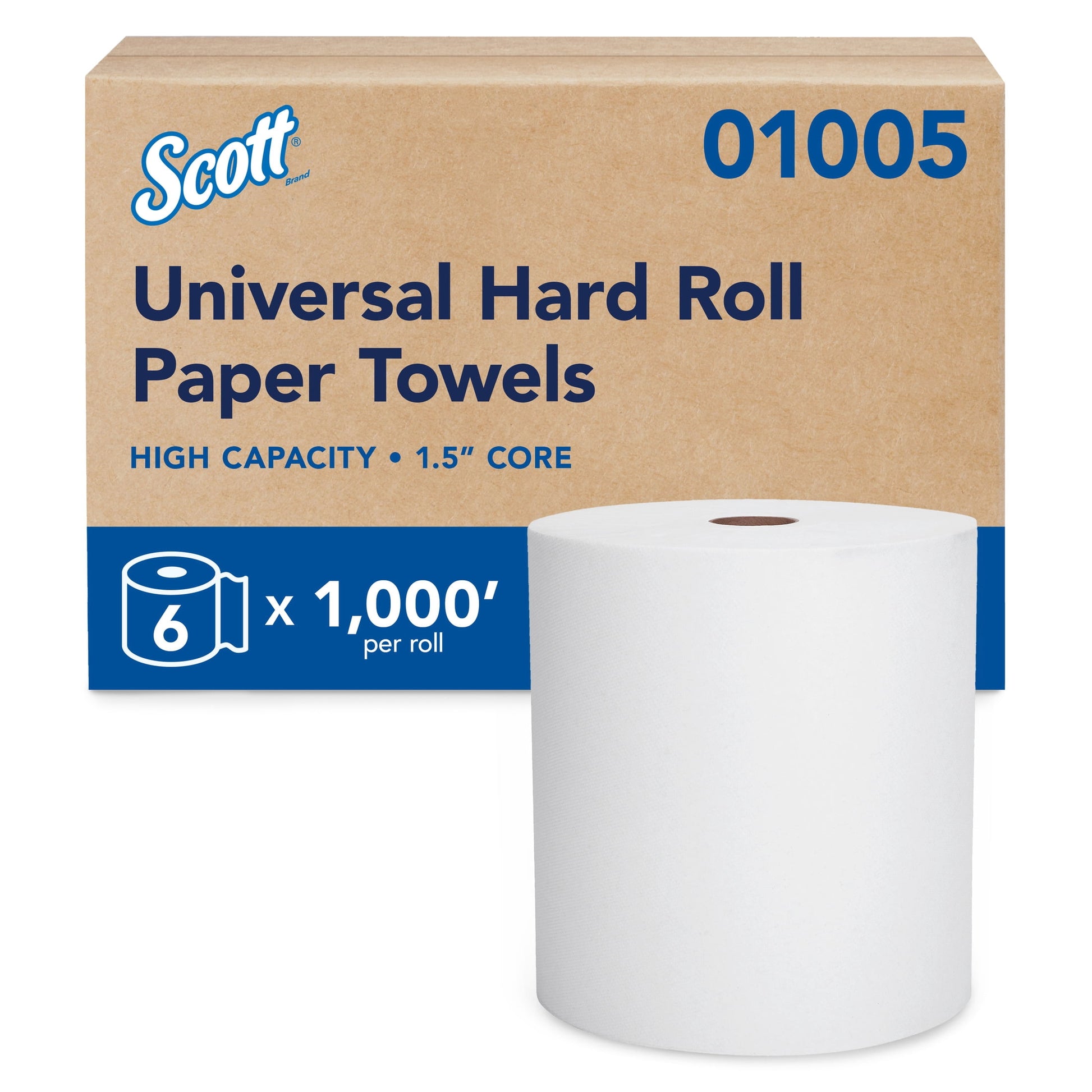 Scott Essential White High-Capacity Hard Roll Paper Towels