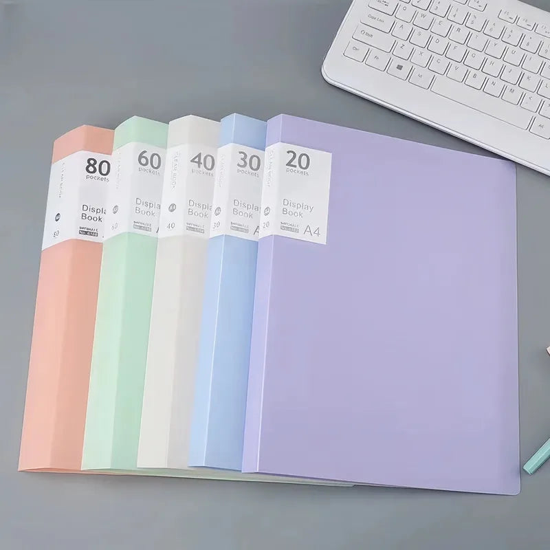 A4 presentation display book with 20 pockets