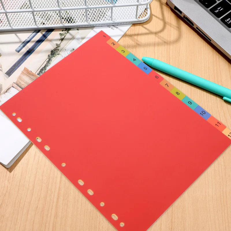 A4 Binder Dividers, Numbered Tabs, view 11