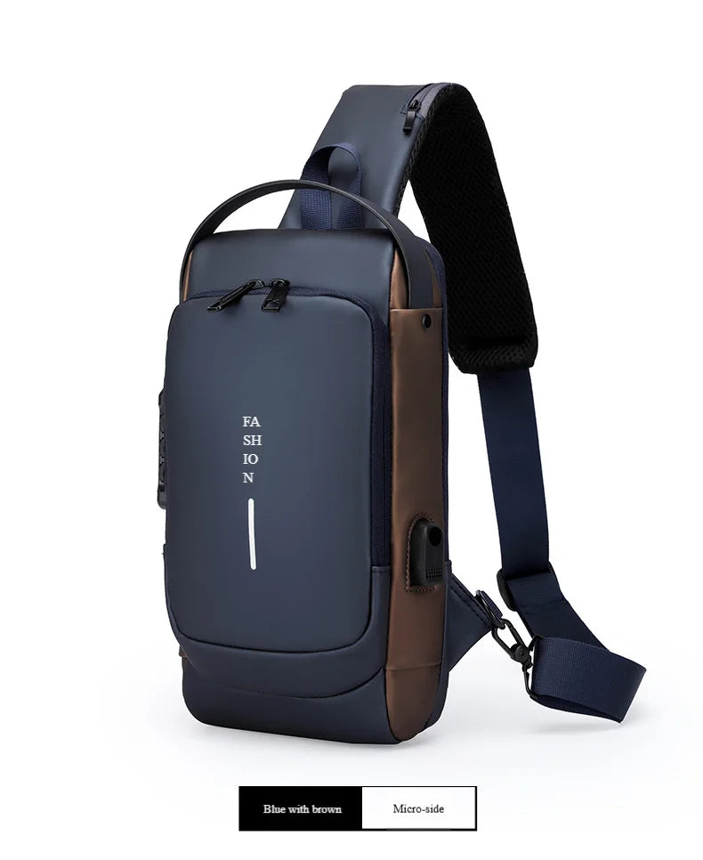 Anti-Theft Crossbody Bag with Lock