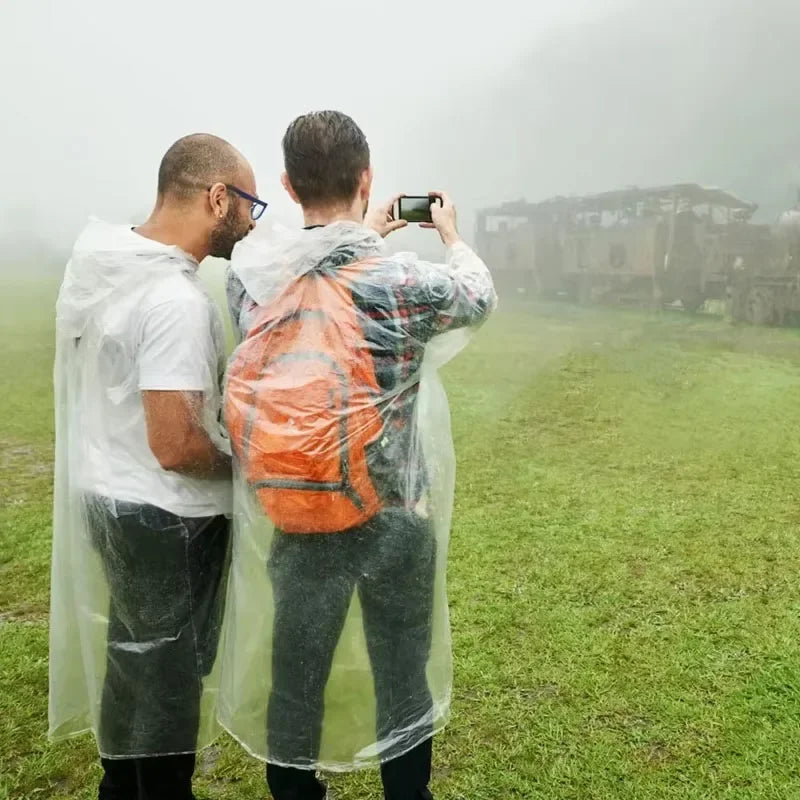 Poncho worn