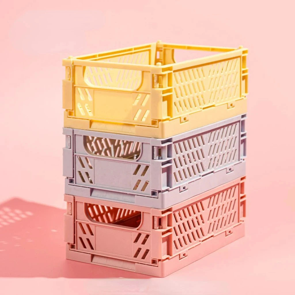 Large folding storage crate