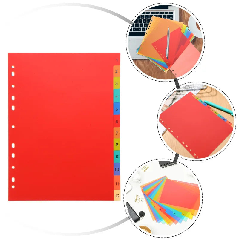 A4 Binder Dividers, Numbered Tabs, view 7