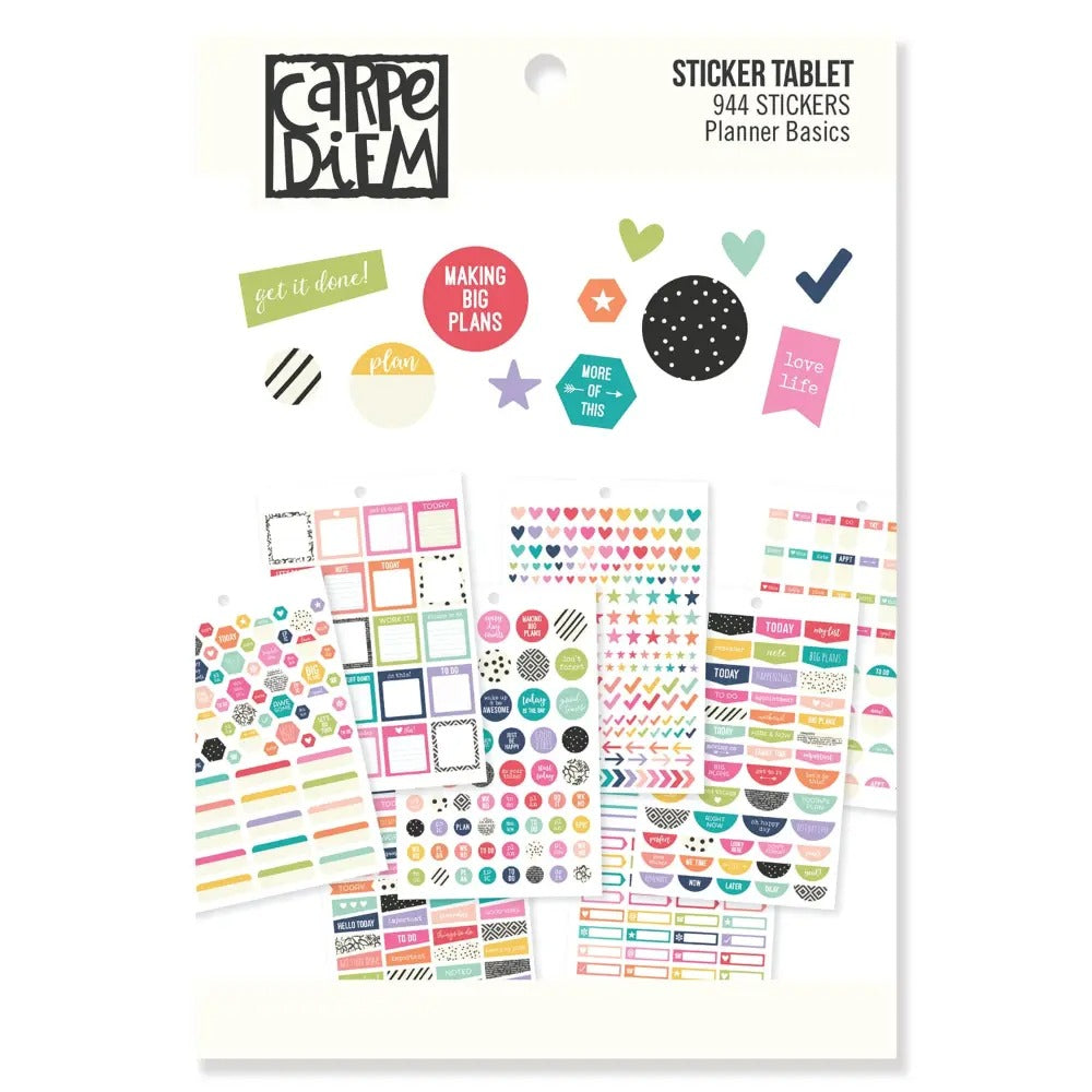 Planner Basics A5 Sticker Tablet, Sold & Priced Individually